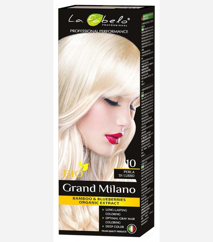 Платиновый блонд: крем-краска для волос био 100мл тон 10 La Fabelo Professional