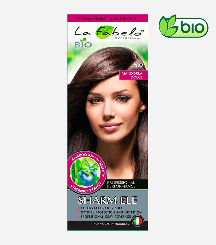 Крем-краска для волос био 50мл тон 5.0 La Fabelo Professional