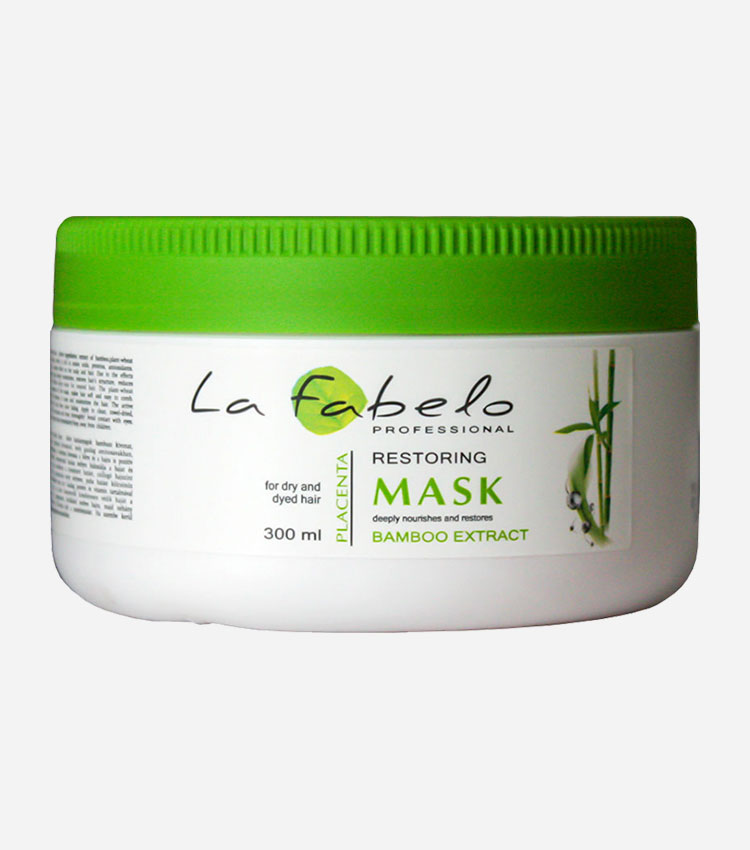 Маска La Fabelo Professional для сухих и окрашенных волос с экстрактом бамбука и пшеничной плацентой 300мл
