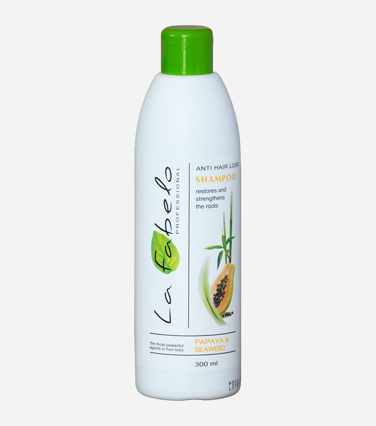 Шампунь La Fabelo Professional против выпадения волос с экстрактом морских водорослей, папаей, розмарином 300мл